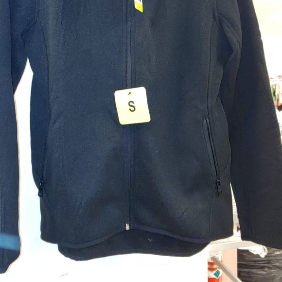 ANDREW MARC Women Full Zip Fleece Jacket--Black - Picture 9 of 11